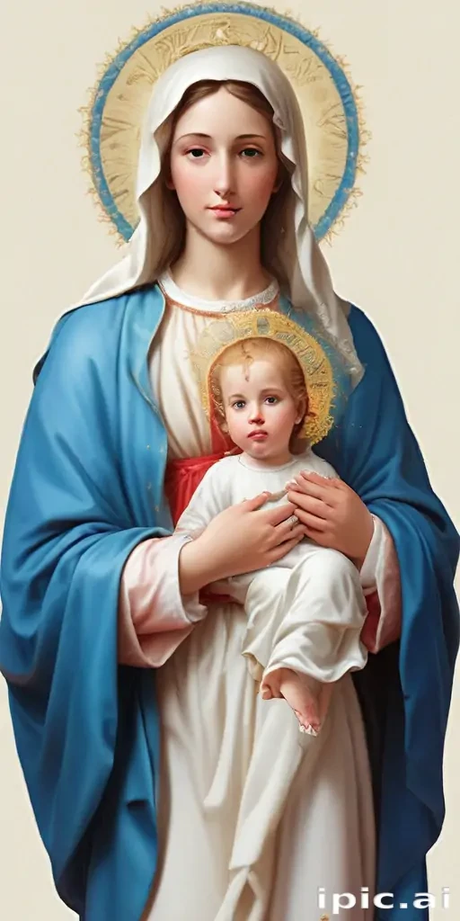 virgin mary clip art
