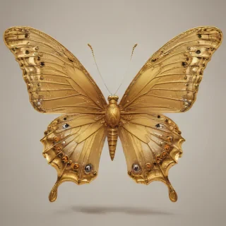 golden butterfly png