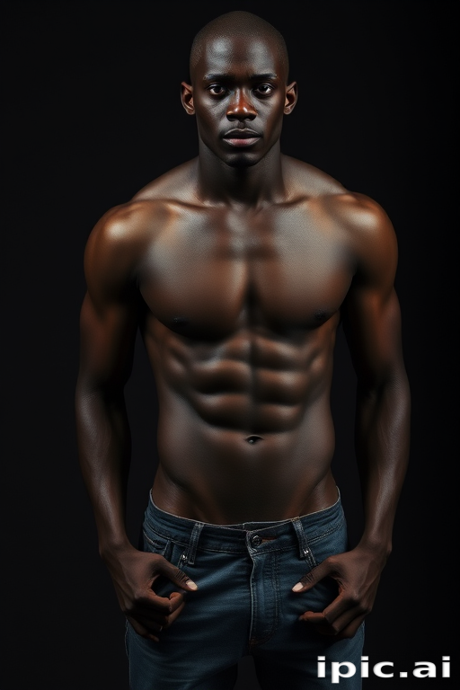 black male shirtless