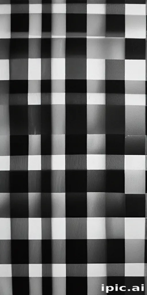 black and white checkered background