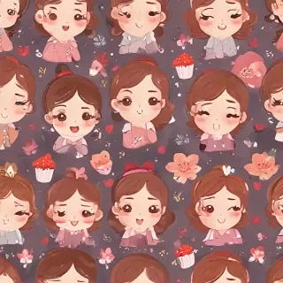 cute women background
