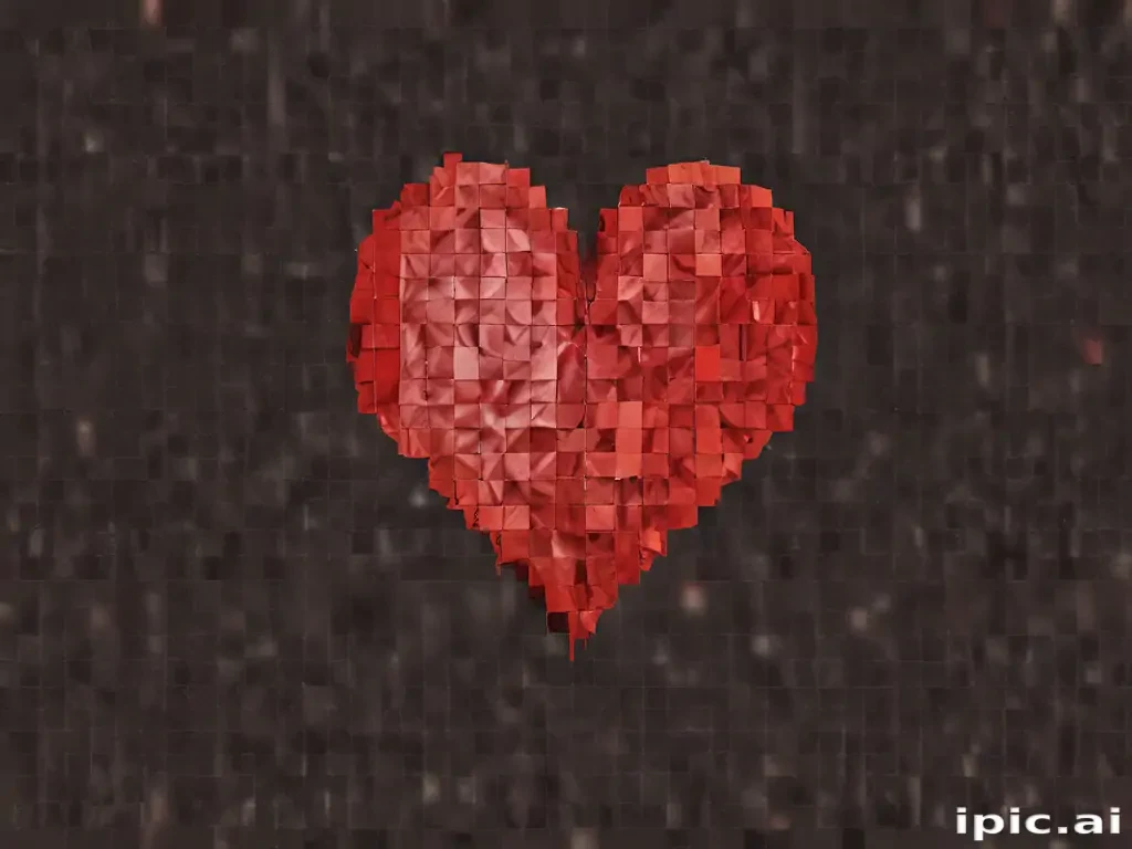 pixelated heart png