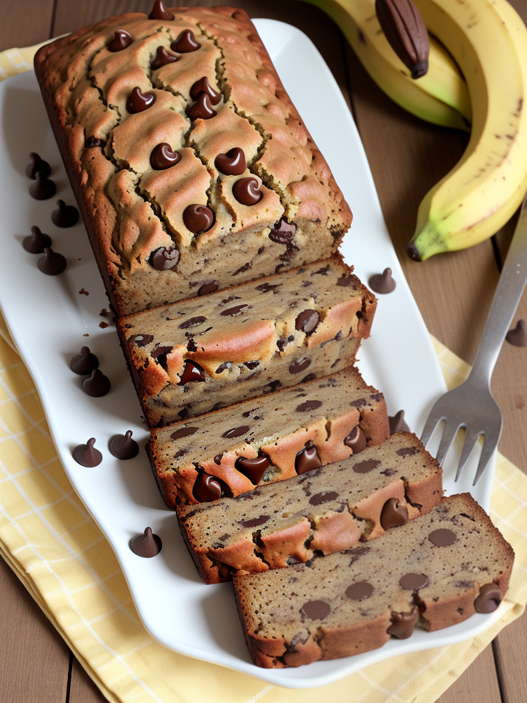 gluten free banana chocolate chip bread