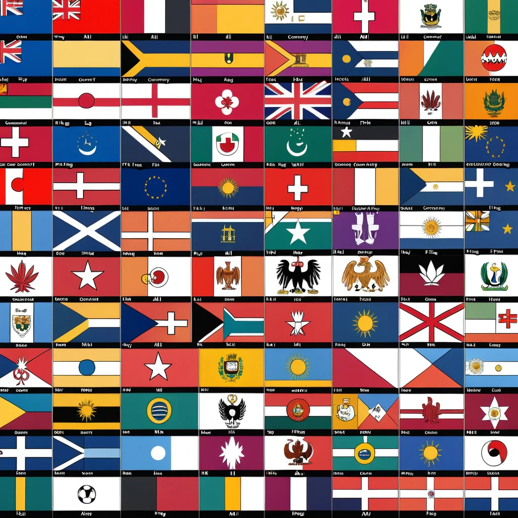 all country flags