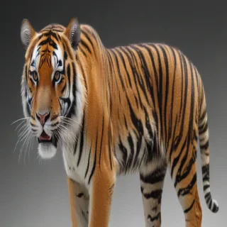 transparent tiger