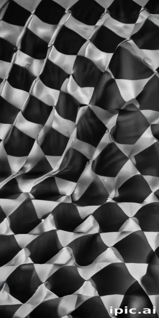 black and white checkered background