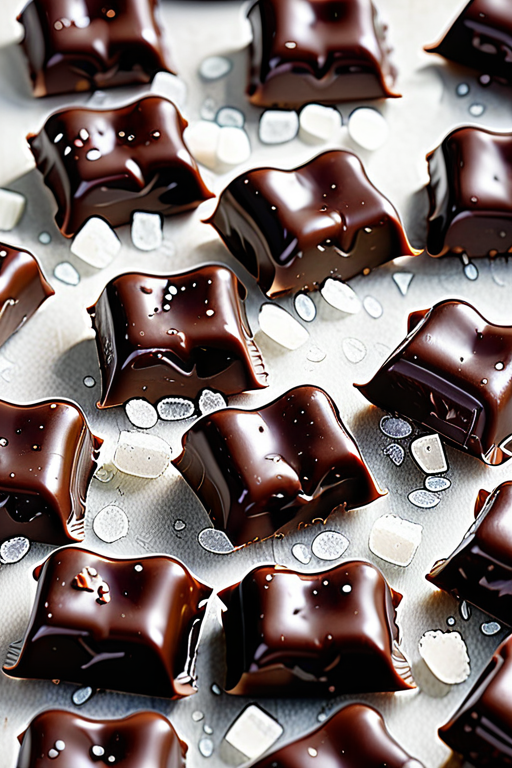 dark chocolate caramels with sea salt