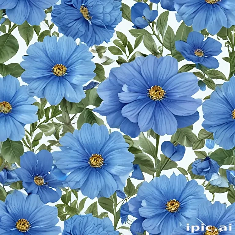 blue flowers png