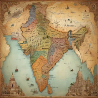 map of india