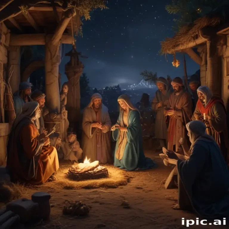 free christmas nativity scene