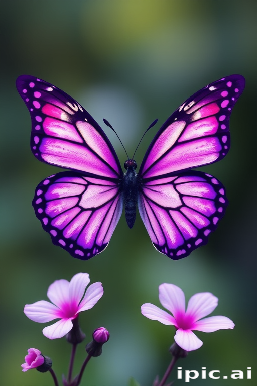 purple butterfly clipart