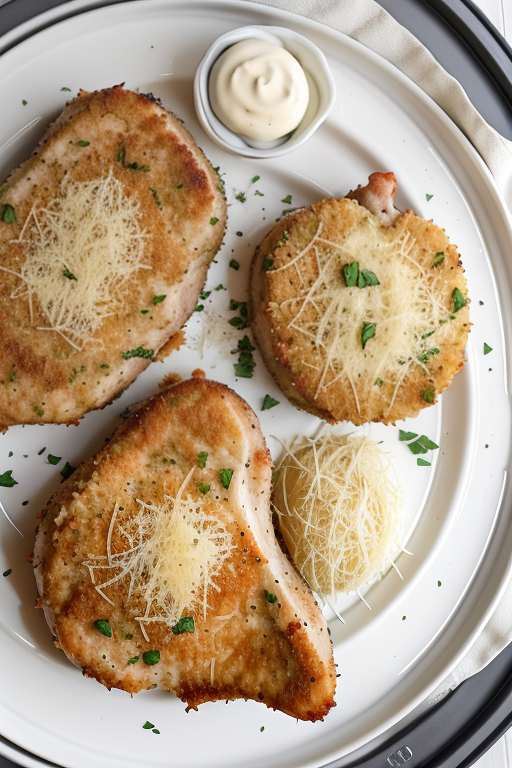 parmesan crusted pork chops air fryer