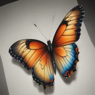 drawing butterflies