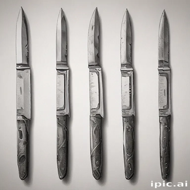 drawings of knives