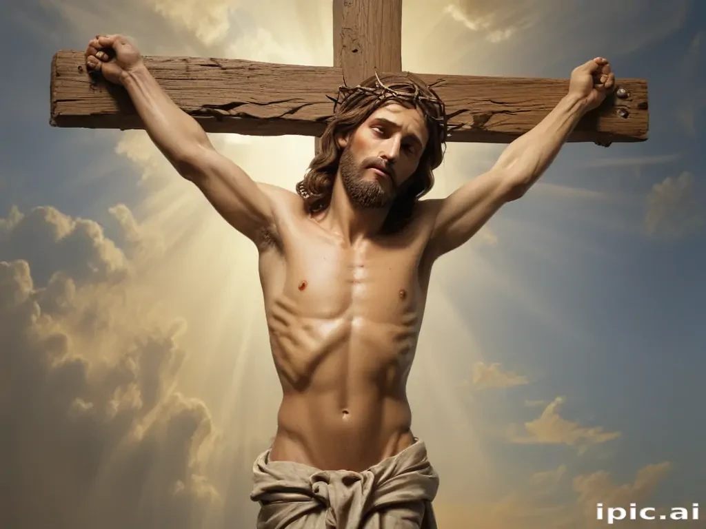 pictures of jesus on a cross