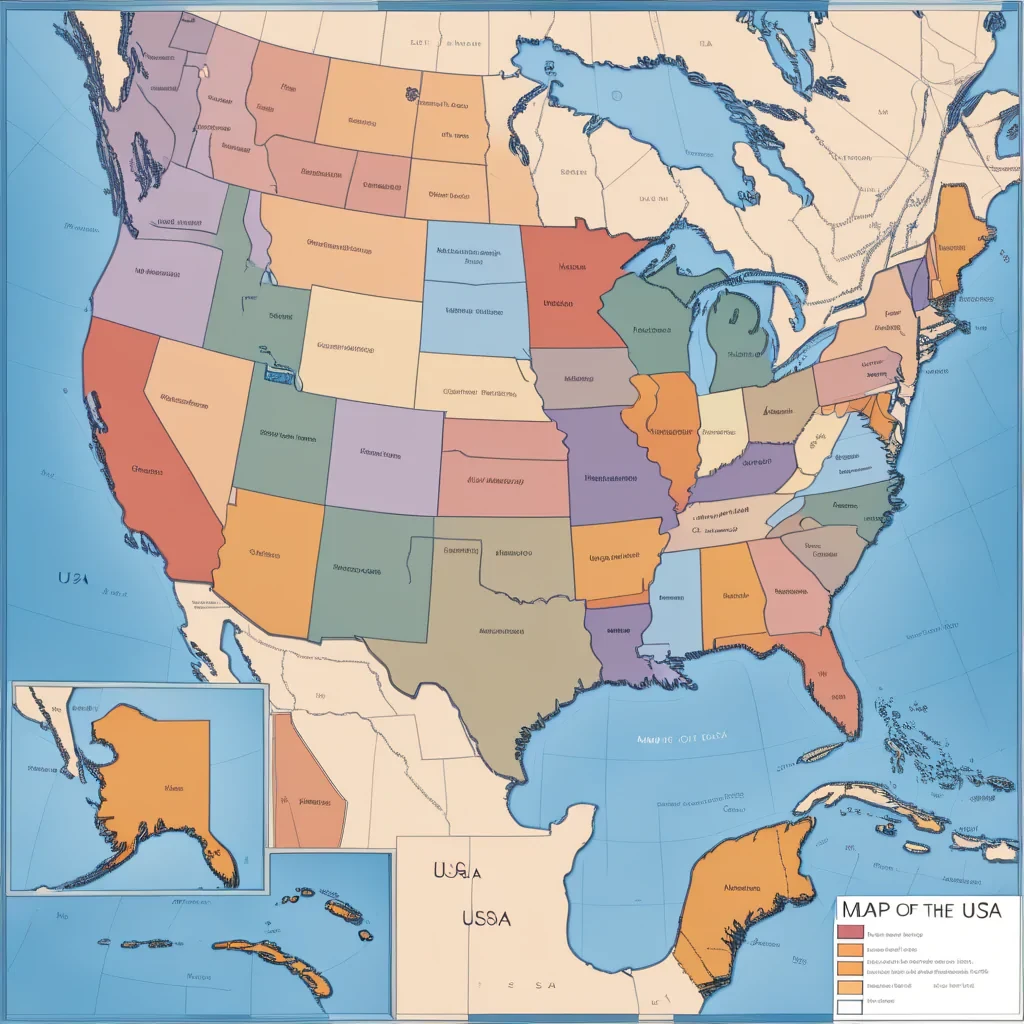 map of the usa