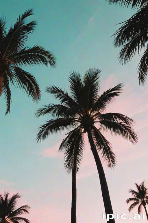 aesthetic palm tree wallpaper