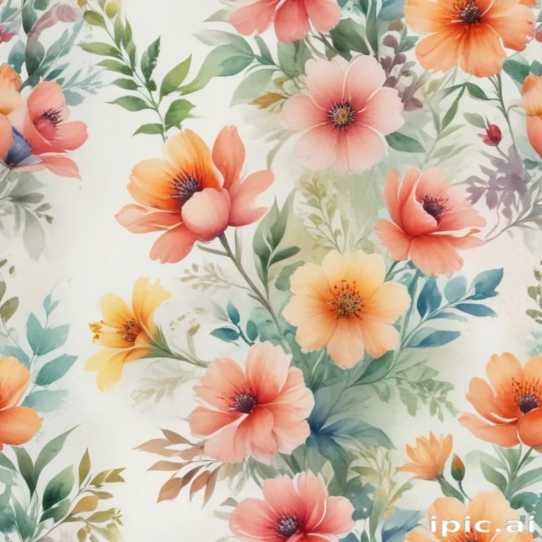 watercolor floral background