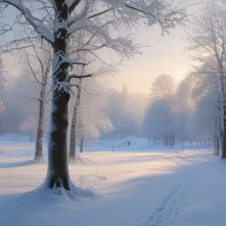 transparent snow