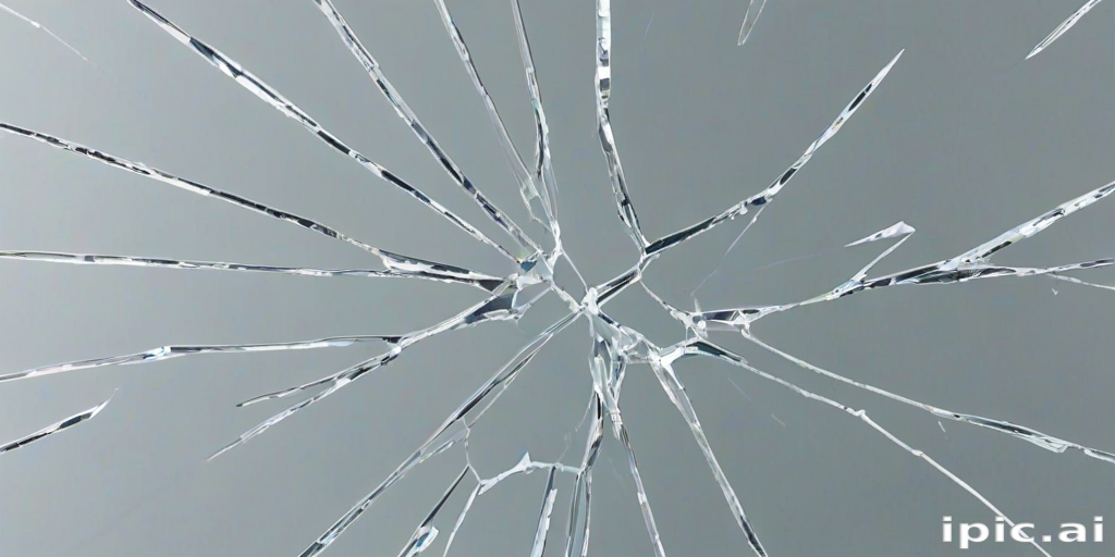 cracked glass transparent