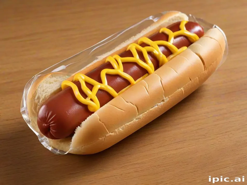 transparent hot dog