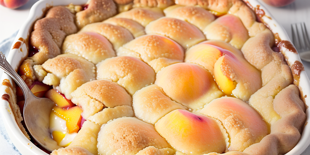 calories in a peach cobbler