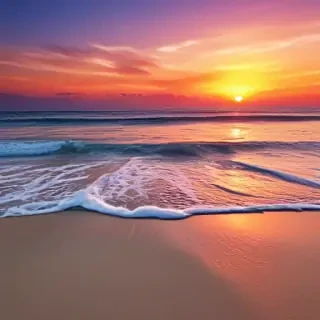 sunset wallpaper beach