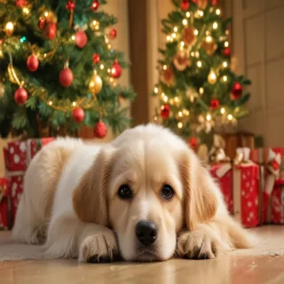 christmas dog backgrounds