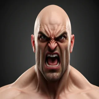 angry face png