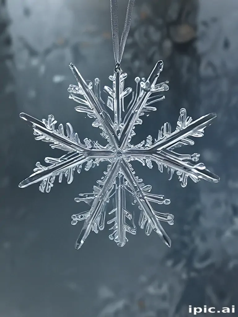 transparent snowflake