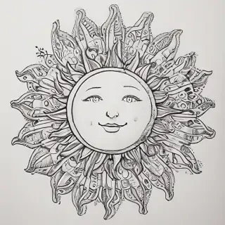 sun doodle