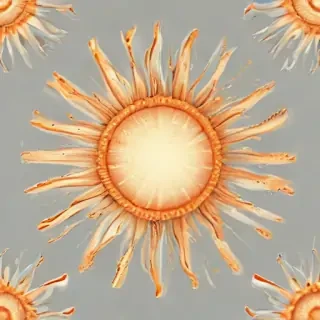 transparent sun