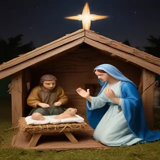 free christmas nativity scene