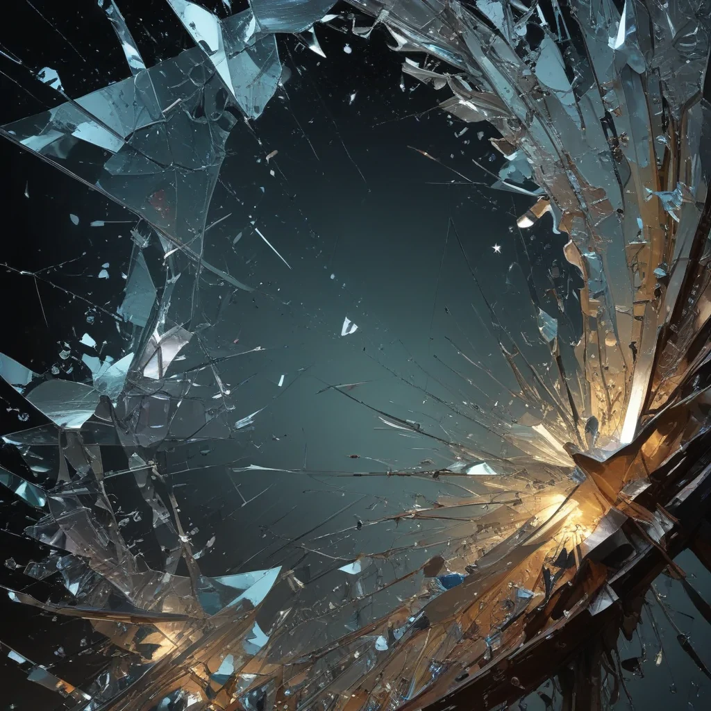 broken glass overlay