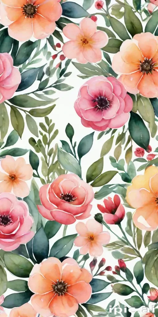 background watercolor flowers