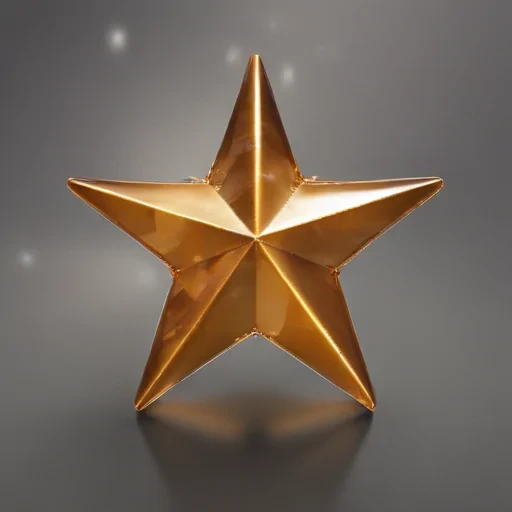 transparent gold star