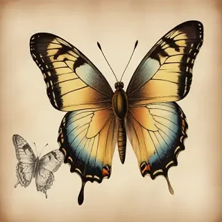 vintage butterfly illustration