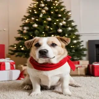 christmas dog photos