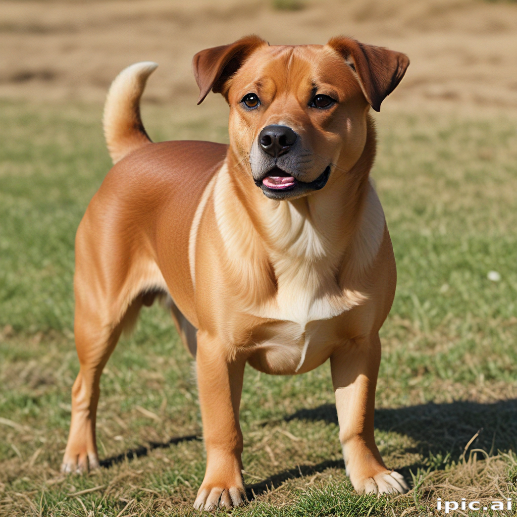 A Playful Dog Enjoying a Sunny Day in the Park Outdoors.