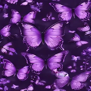 purple butterfly clipart