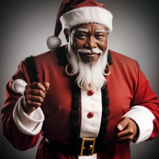 black santa png