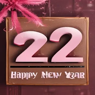 pink happy new year 2024