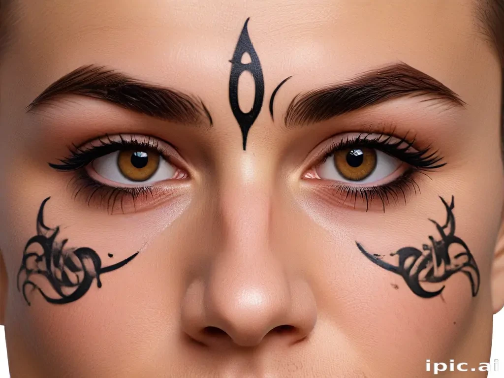 face tattoo png