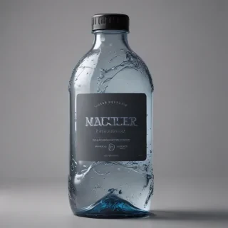 water bottle mockup