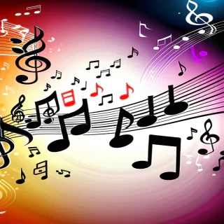 notes music background