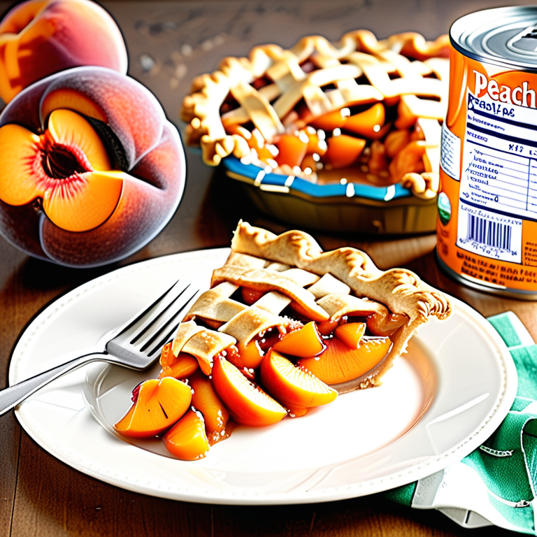 recipe peach pie canned peaches