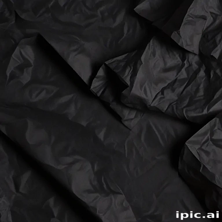 crinkled black paper