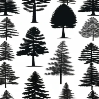 pine tree silhouette png