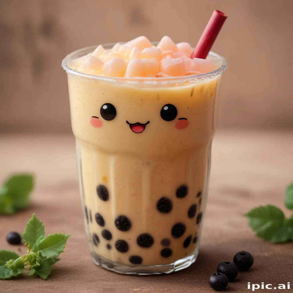 cute boba tea wallpapers