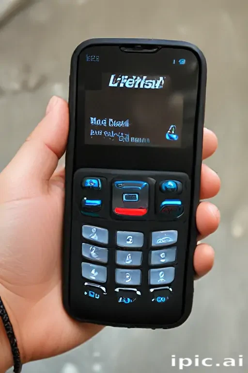 hand holding cell phone